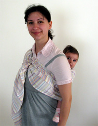 Μάρσιπος ring sling στην πλάτη