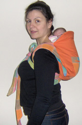 newborn back carry