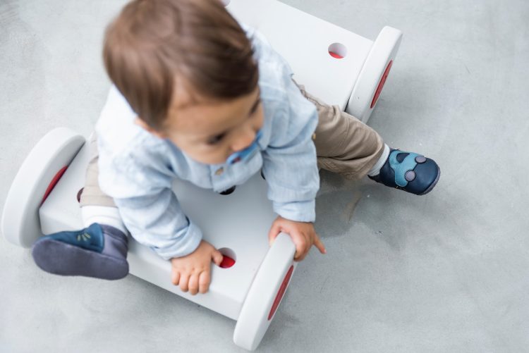 Baobaby βρεφικά παπούτσια αγκαλιάς με μαλακή σόλα, Buggy Navy, αυτοκινητάκι