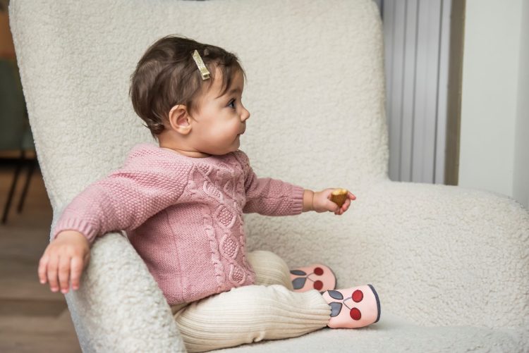 Baobaby βρεφικά παπούτσια αγκαλιάς με μαλακή σόλα, Cherry Pop, κερασάκια