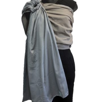 Εργονομικός Μάρσιπος με κρίκους Ring Sling Soft and Cool Grey-Taupe