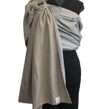 Εργονομικός Μάρσιπος με κρίκους Ring Sling Soft and Cool Grey-Taupe