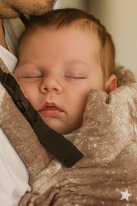 Μωρό που ηρεμεί στην αγκαλιά